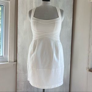 12 Nanette Lepore white cotton sun dress